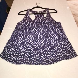 Joie "Drew D" Silk Racerback Tank (Blue, size M)